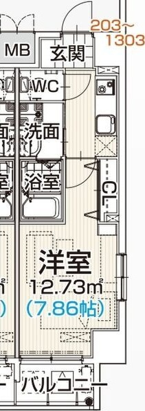 ザ・ラウンジ大須の間取り