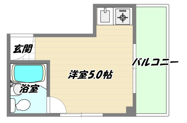 大阪市淀川区東三国６丁目の賃貸マンションの間取り