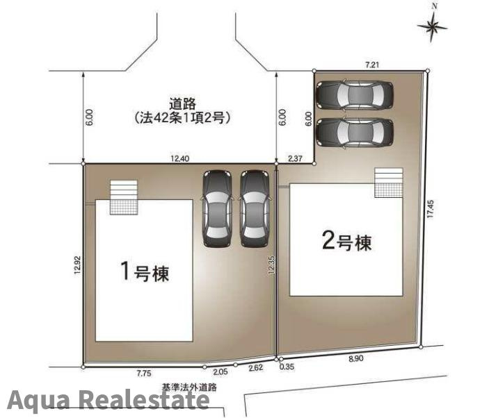 クレイドルガーデン 徳島市名東町第2の区画図