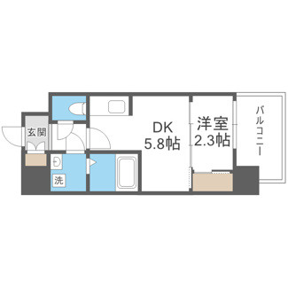 【間取り】 | セレニテ南堀江エクラ