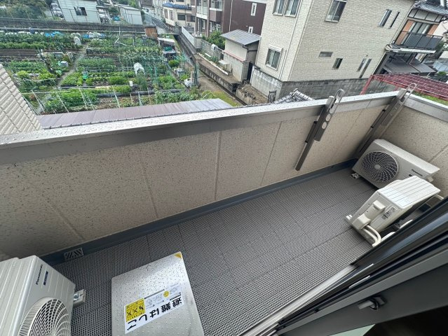 リエゾン奥雲城のバルコニー