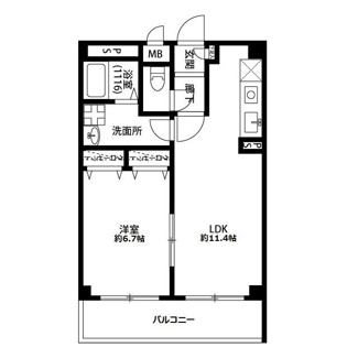 【間取り】 | アンプルール　フェール　ベルツリーⅢ | 間取りです。