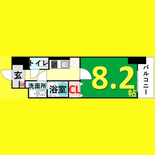 ウィステリアフロリバンダ　名古屋市賃貸　仲介手数料無料の間取り