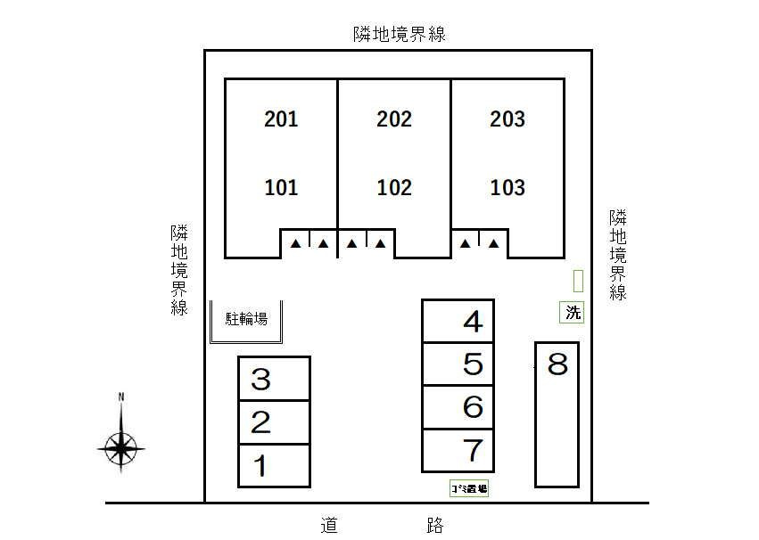 ルチェンテⅡの区画図