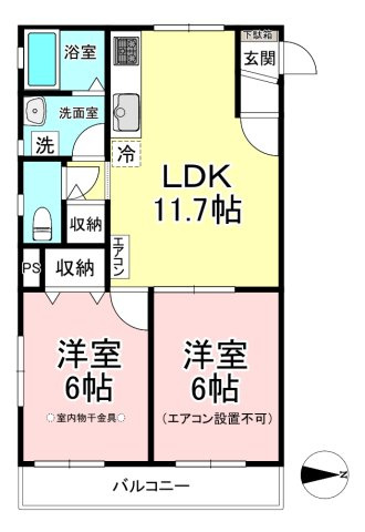 【間取り】 | ウエストタウン | カップルさんやファミリーさんにもオススメの2LDKタイプ！なんと言っても角部屋・二面採光なのが嬉しい♪