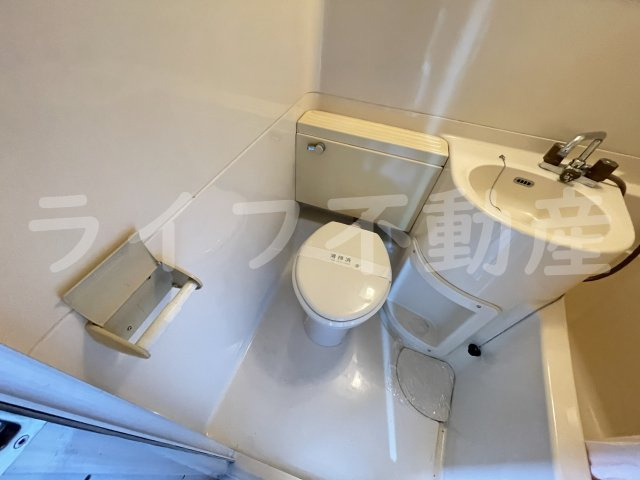 花園グレースマンションのトイレ|コンパクトで使いやすいトイレです