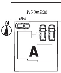 草加市新善町 新築分譲住宅 の区画図