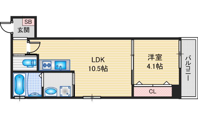 （仮称）総持寺2丁目新築計画の間取り