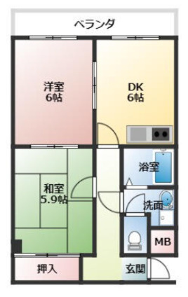 ラフィーネ深井清水の間取り