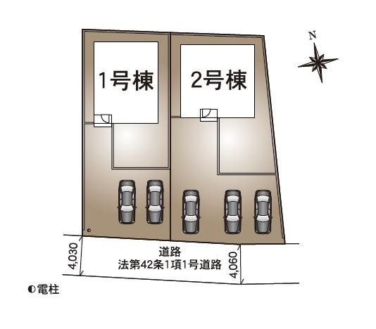 常総市若宮戸第2　新築戸建　2号棟の区画図