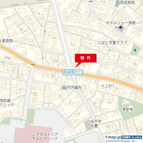 【地図】 | 大工町3-6-8テナント