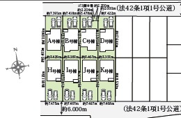 伊奈町栄１丁目46番　全8棟　D号棟の区画図