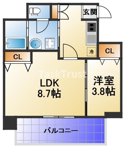 【間取り】 | ヴィラ・セレーノ玉造本町