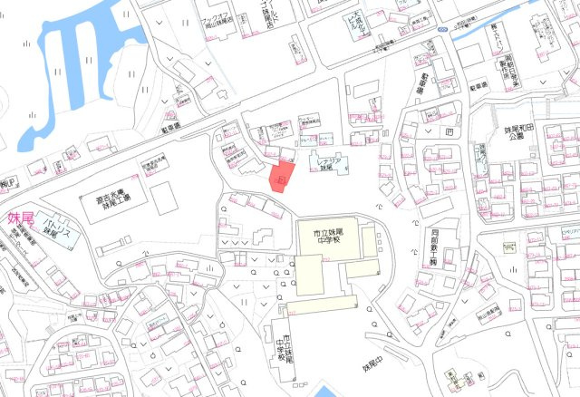 南区妹尾　1区画の地図