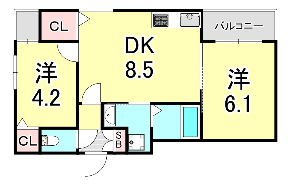 The　Residence　大庄西町の間取り