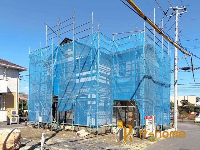土浦市小松9期　新築戸建て　1号棟の外観|ご予約を頂ければ、『平日』はもちろん『早朝』や『夜間』もご見学可能です♪お気軽にお申し付けください♪
