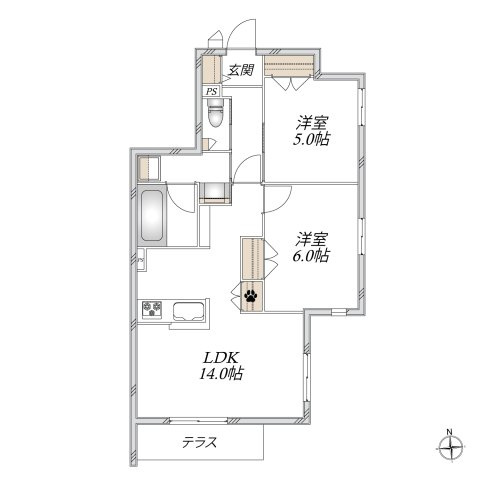 Ｍａｉｓｏｎ　ｄｅ　Ｌ’ｅｃｒｉｎ　Ｎ　メゾンドレカンエヌの間取り|★間取図★