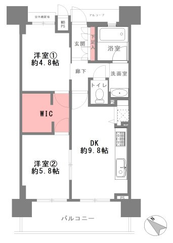 ワコーレ伊丹中央の間取り|※現況と図面が異なる場合現況を優先いたします。
