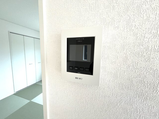 【セキュリティ】 | 仲介手数料無料！西岐波小学校に通える新築戸建　宇部市西岐波　第９－２号棟　クレイドルガーデン　アーネストワン | 録画機能付きTVモニターインターホン