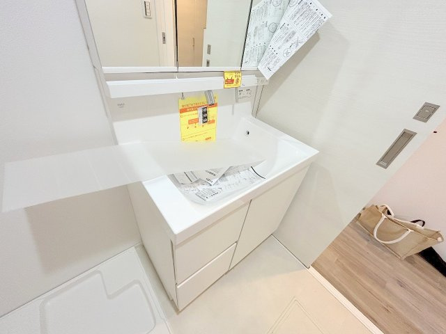 Charme Casaの洗面所|忙しい朝には欠かせない洗面所です
