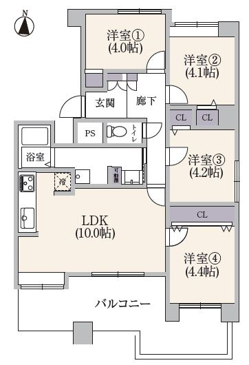 【間取り】 | ライオンズマンション山鼻公園