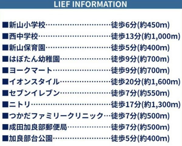 成田市加良部４丁目３期の周辺