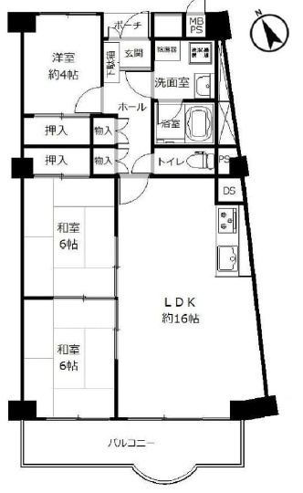 パラッシオ舞子の間取り