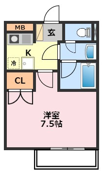 コーポサンライズの間取り