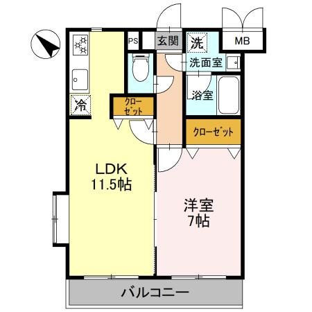 リラッサーレⅠの間取り