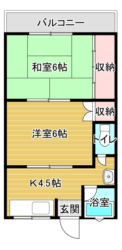 岩内マンションⅠの間取り