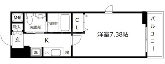 【間取り】 | プライマル大阪天満宮(旧Drexel松ヶ枝) | プライマル大阪天満宮(旧:Drexel松ヶ枝)　開放感のある間取り