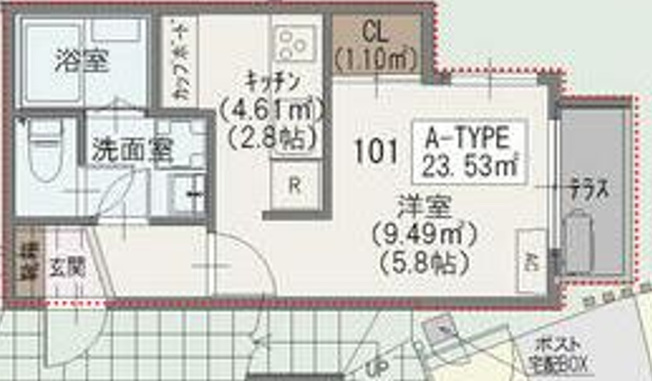 【間取り】 | パルゼ経堂