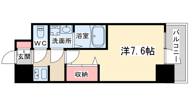 【間取り】 | ラドゥセール西天満