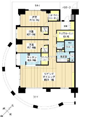 145㎡超の広々3LDK
