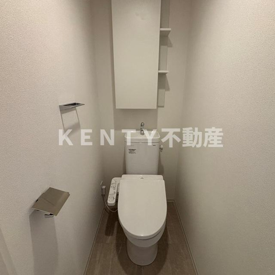 【トイレ】 | パークアクシス品川天王洲アイル | 落ち着いた色調のトイレです