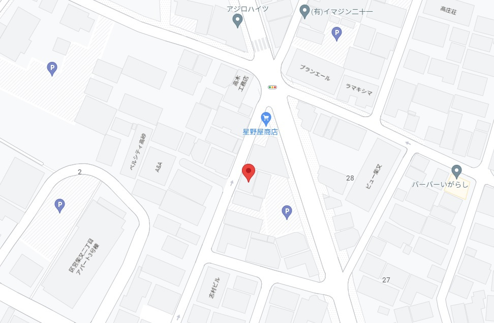 柴又一丁目駐車場の地図