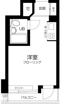 千代田区麹町１丁目の賃貸マンションの間取り