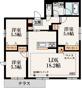 Rsidence Lolivierの間取り