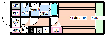 【間取り】 | プレサンス大阪福島レシェンテ