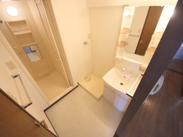 生駒市山崎町の賃貸マンションの洗面所