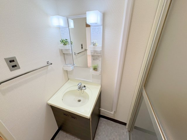 帝塚山北タウンハウスの独立洗面台