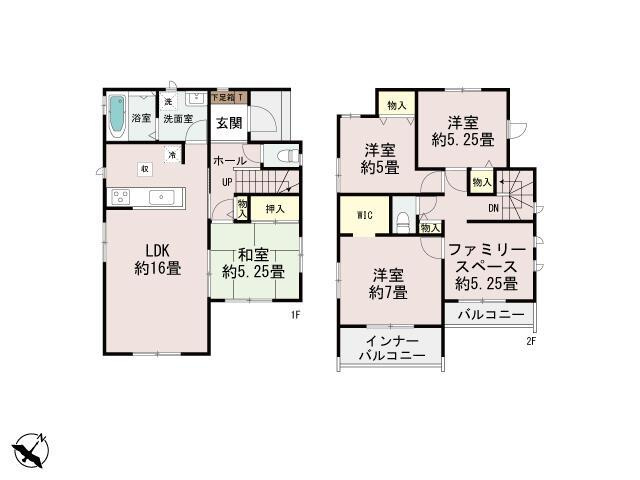 春日市須玖北５丁目の新築一戸建の間取り| 