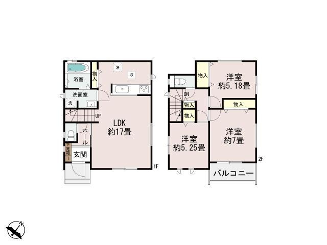 春日市須玖北５丁目の新築一戸建の間取り| 