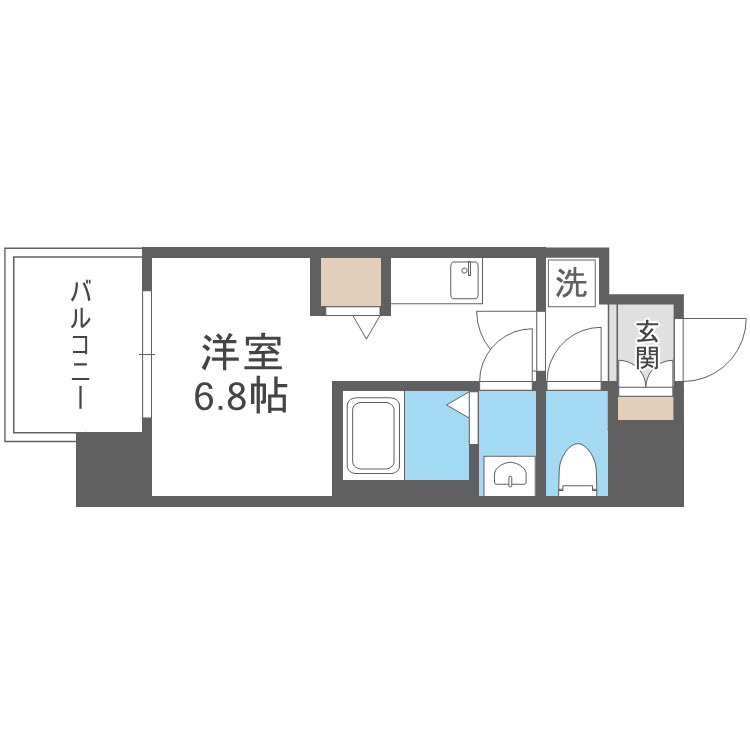 大阪市淀川区十三本町２丁目の賃貸マンションの間取り