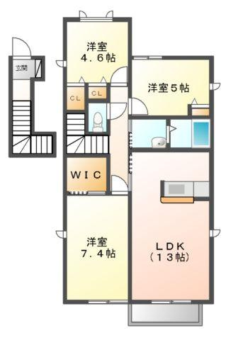 シャーメゾン原尾島　Ⅲの間取り