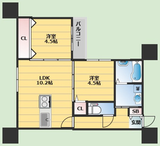 【間取り】 | 千里山東4丁目PJ