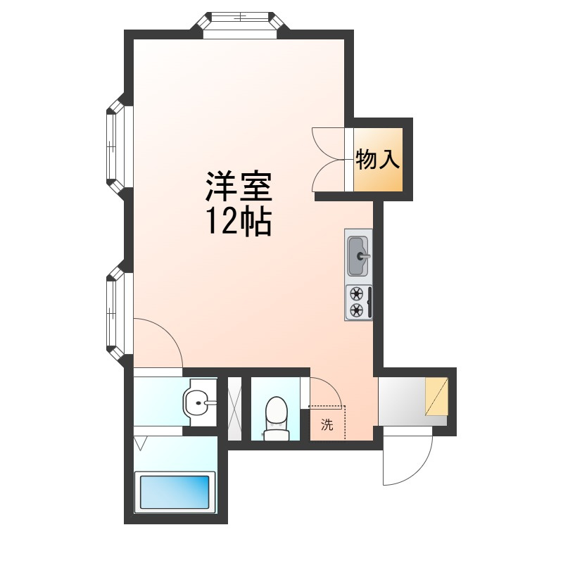7コーポⅢの間取り