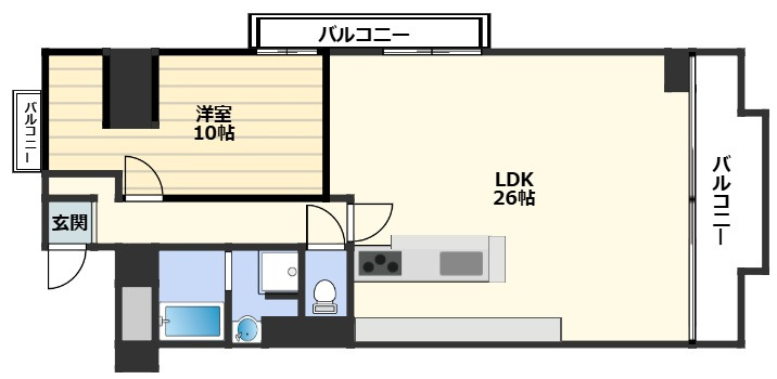 梅田シティビラアクトⅢの間取り