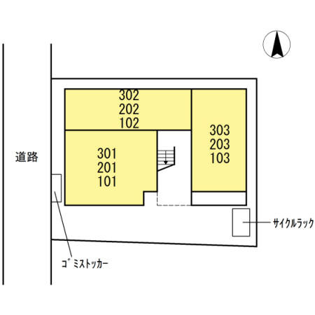 クレール本所の区画図