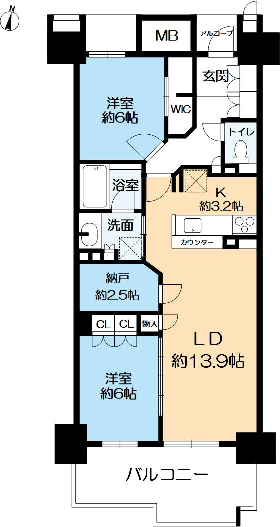 シエリア王子公園の間取り